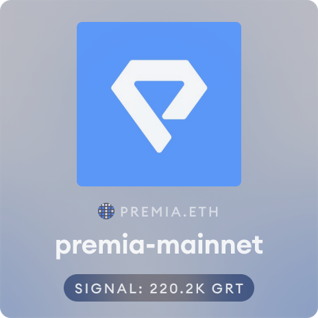 Premia Mainnet Subgraph